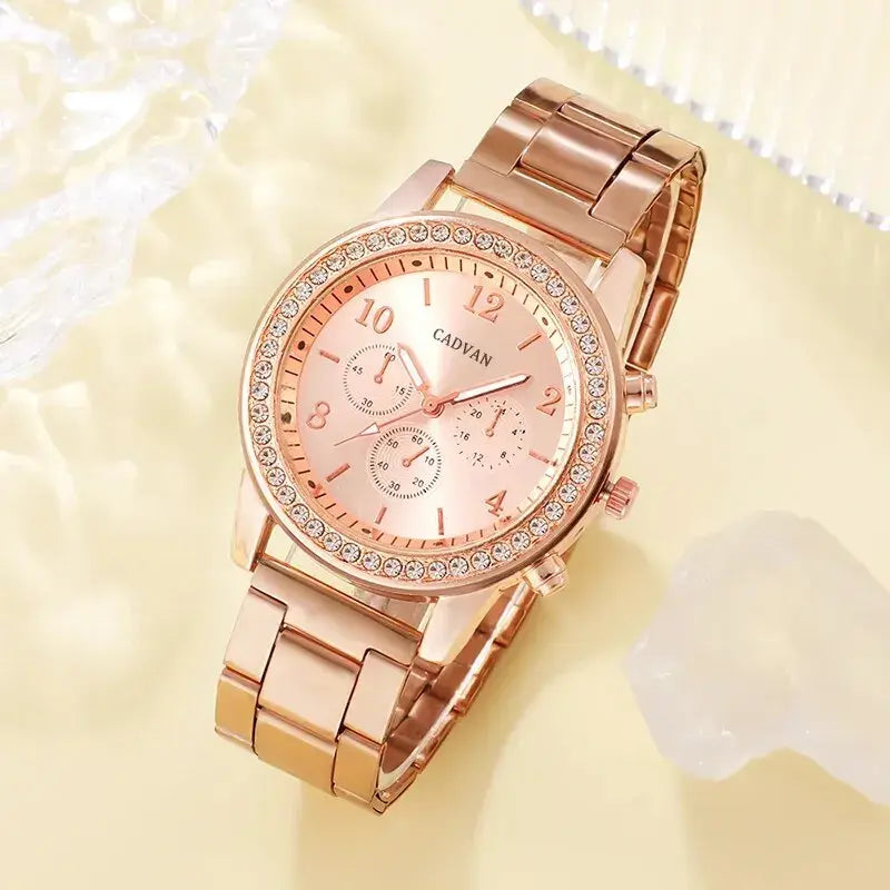 Rose Gold Luxus Óraszett